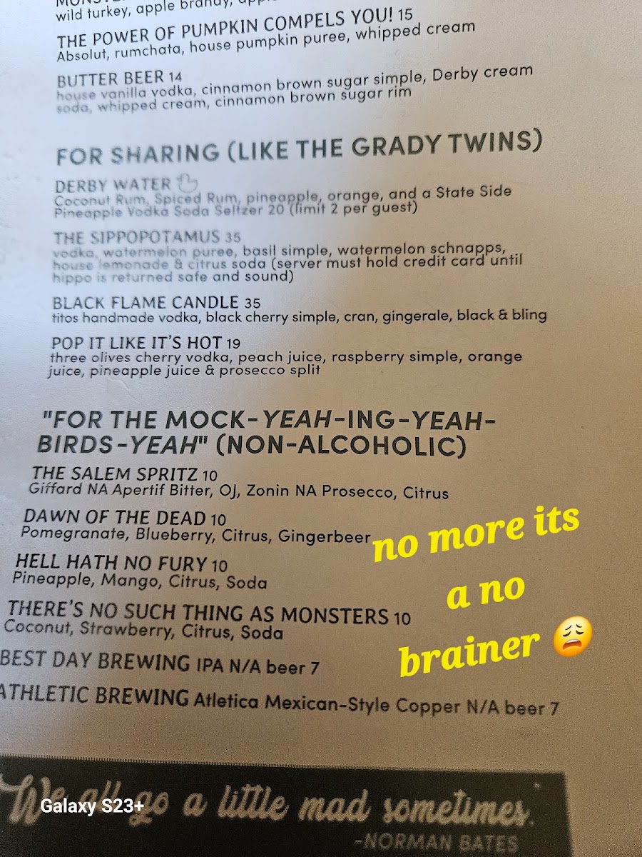 The Derby Restaurant & Bar Menu - Image 3